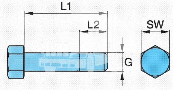 BPW SHOCK ABSORBER BOLT