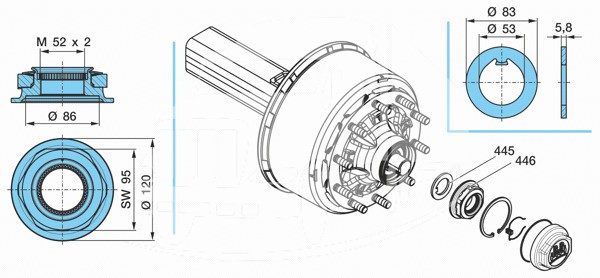 BPW ECO PLUS AXLE NUT - Image 3