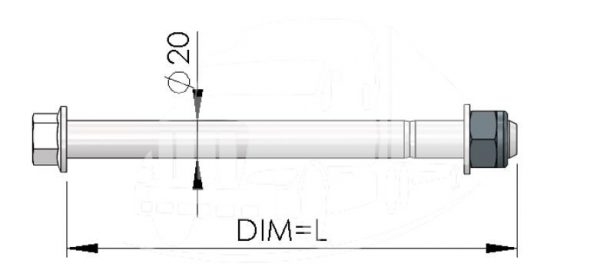 WEW SHOCK BOLT M20X175 - Image 2