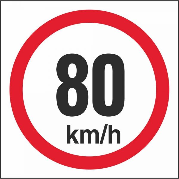 DECAL 80 KM P/H