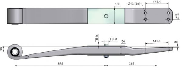 WEW TRAILING ARM 10T